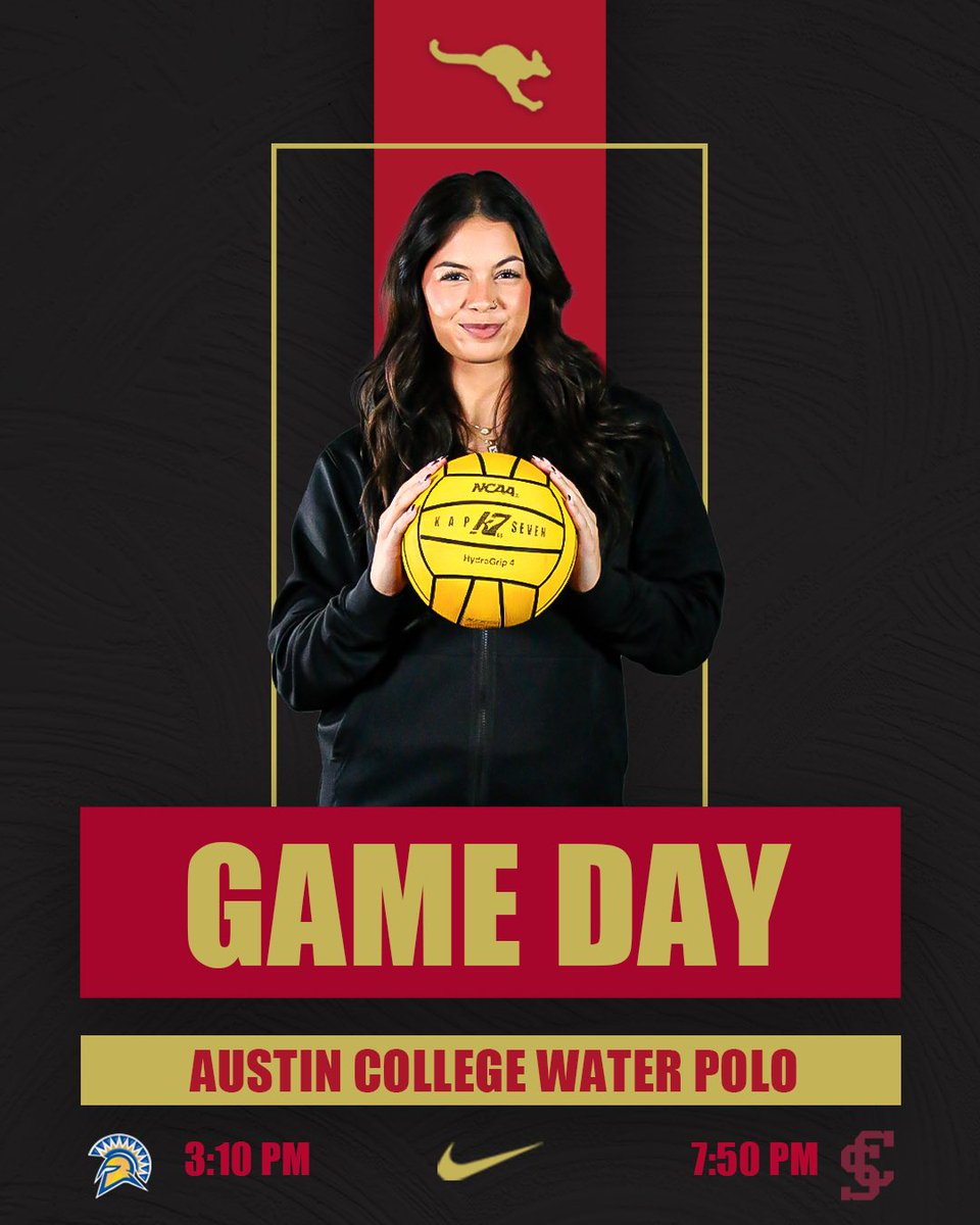 AustinCollegeWP's tweet photo. Gameday! 🦘 #RooNation @CWPAWaterPolo @ACsports https://t.co/2n3TgGaR10