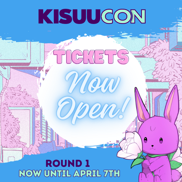 Kisuucon tickets are now LIVE! 🎉 
Don't miss out on the amazing anime and cosplay experience! ✨
From now until April 7th!
Special deals await groups of 4 or more who purchase their tickets together! 
#Kisuucon #Anime #Cosplay #TicketsNowLive