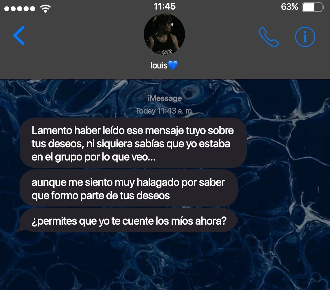 os larry | Tres deseos

donde h'arry revela en un grupo de whatsapp con sus amigos tres deseos que pediría si pudiera, dejando en claro que l'ouis es uno de ellos

o donde l'ouis está en el grupo de h'arry y éste no lo sabe