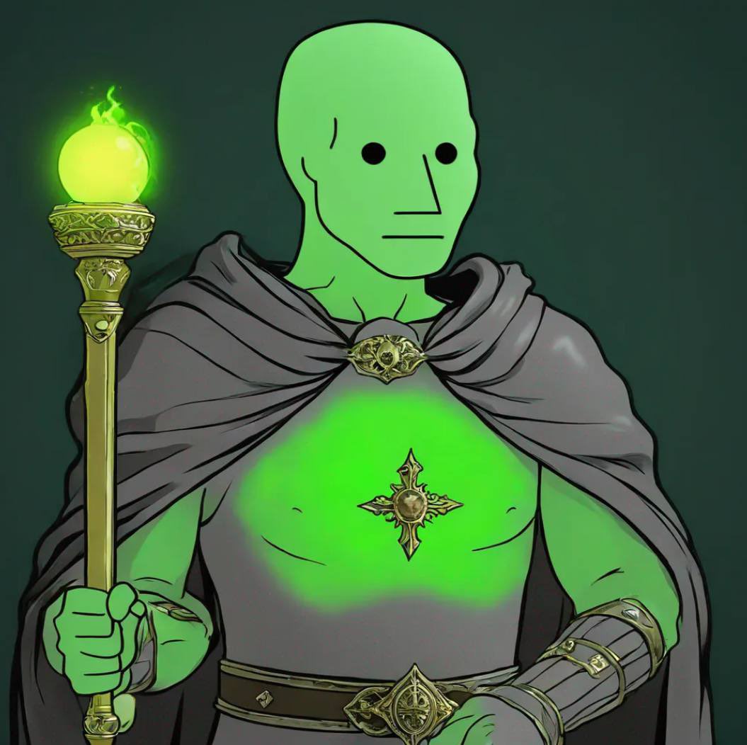 Greetings young traveler, have ye come to support the current coin $NPC? 

Only the strongest support will yield the greatest of fortunes, my friend.