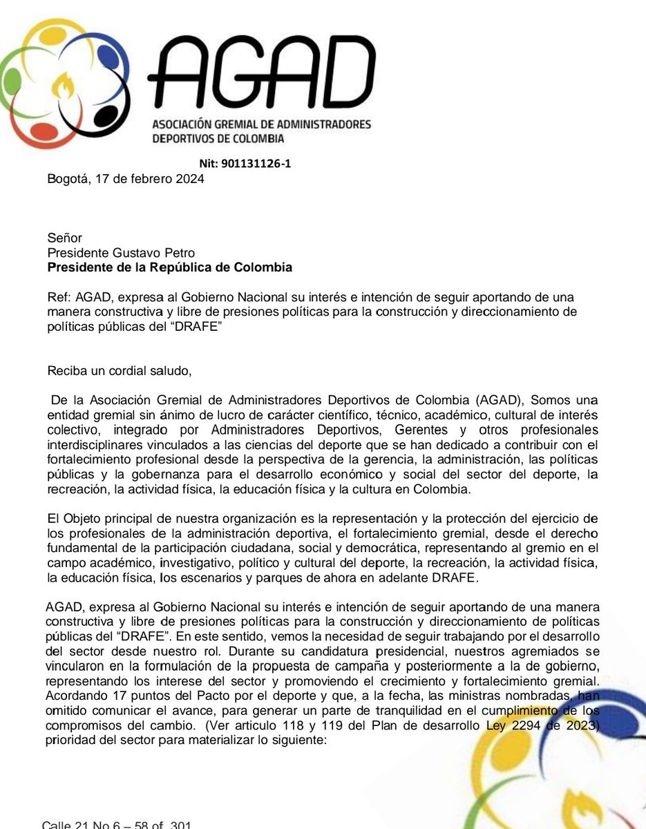Asociación Gremial De Administradores Deportivos tweet media