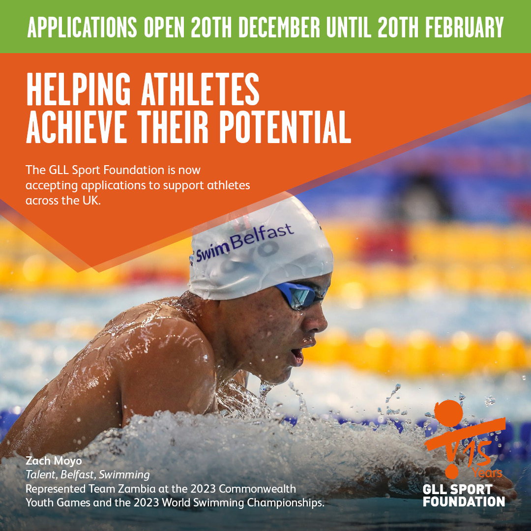 3 DAYS LEFT TO APPLY! The UK's largest independent athlete support programme the GLL Sports Foundation Awards is open until 20th February. Athletes can apply for support, including financial help, access to facilities and physiotherapy. Apply now: brnw.ch/21wH4CX