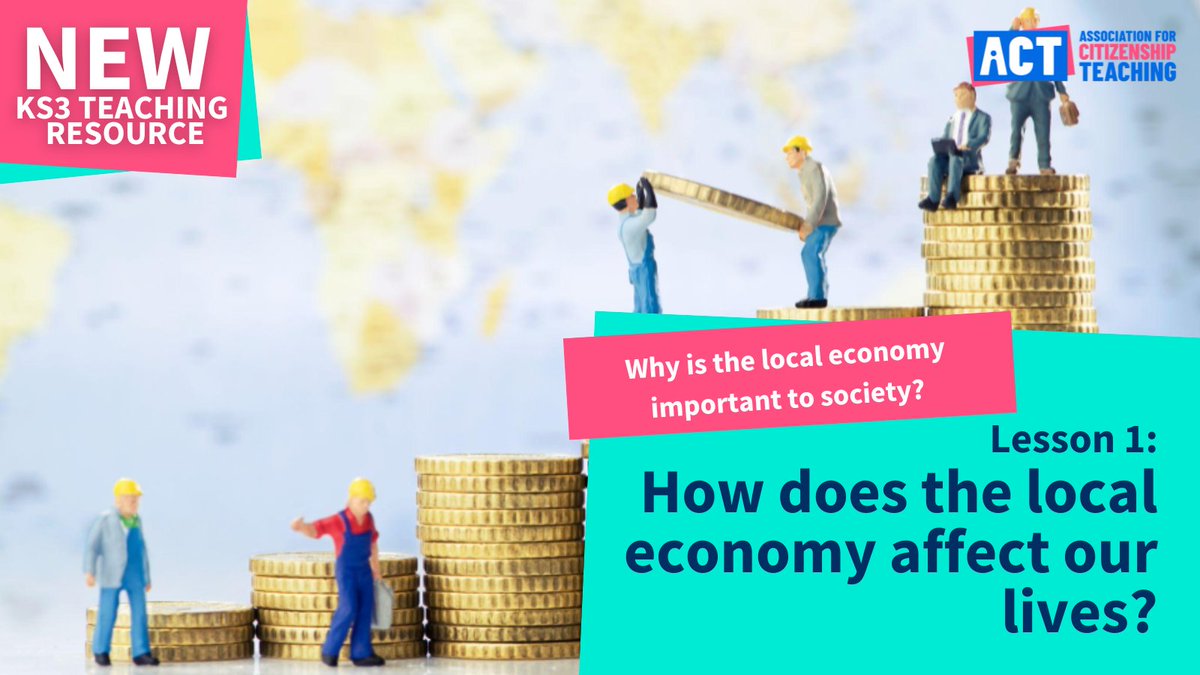 ACitizenshipT's tweet photo. Lesson 1 of our latest curriculum resources ➡️https://t.co/nPIZmex9y4
This lesson sparks KS3 students' curiosity about the local economy & its power! Learn together what makes it tick & how it shapes our communities. #CitizenshipEd #FutureCitizens #WhatsLocalGotToDoWithMe? https://t.co/5hKs6tWXmb