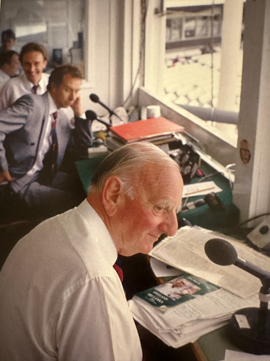 I like to think that, if there’s an afterlife, it’s a bit like the old TMS commentary box at Lord’s - all chocolate cake, Arlott’s red wine and Johnners’ practical jokes, with cricket legends wandering in and out all day and a Test Match going on outside on a beautiful August day