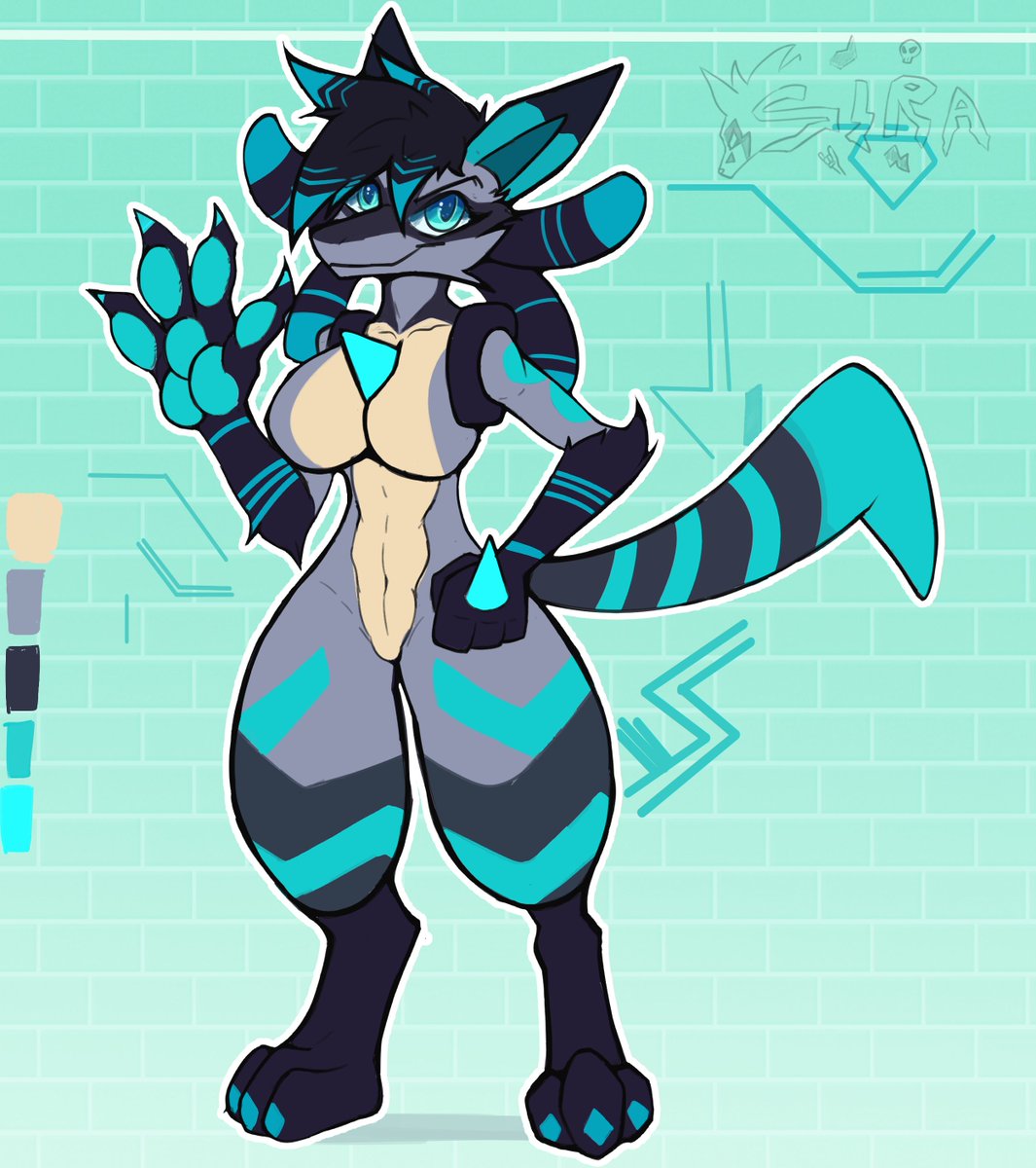 SiraWox's tweet image. lucariooo with questionable sized-chest lol
#furyart