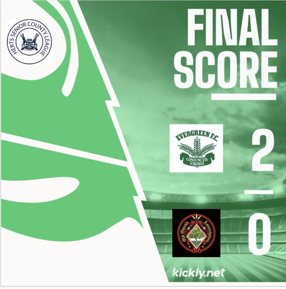 evergreenfc2023's tweet photo. 🟢⚪️ First Team | RESULT…

A huge win against league leaders @owens_fc . The boys battled hard throughout and earned the 3 points to push us up to 2nd in the league! @HertsSport #greenarmy 

Goalscorers- 

H. Ali ⚽️
O. Sills ⚽️

K. Lawrence ⭐️ https://t.co/F7Kidih68h
