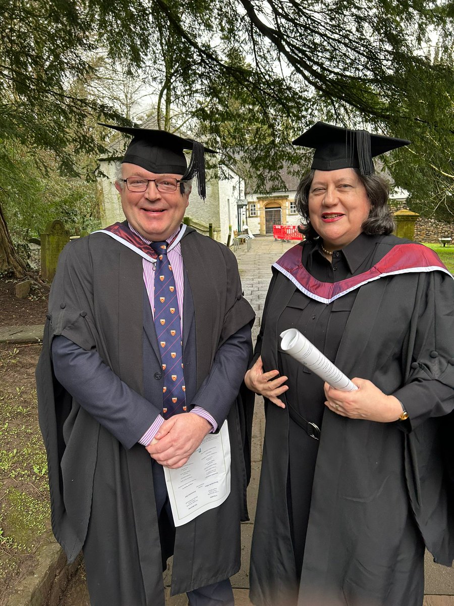 llan_st's tweet photo. It was a lovely occasion with Shelia and John receiving their Theology degrees.

Congratulations 🎊 

@MonmouthDCO 
@cherry_vann
@PadarnSant
@ChurchinWales https://t.co/1epJGG5TRZ