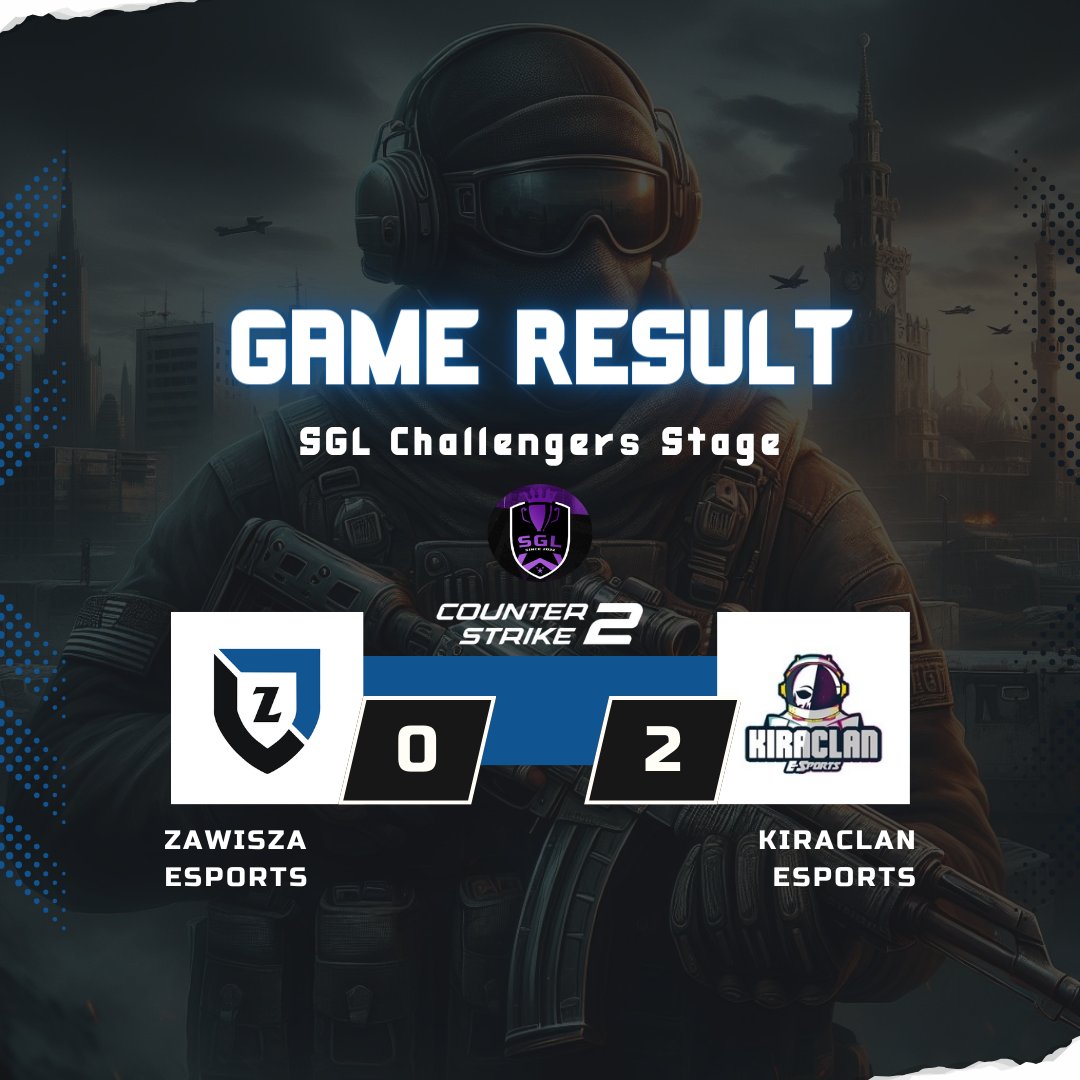 BO3 w <a href="/EU_SGL/">SGL</a> Challengers Stage przeciwko 🇮🇹 <a href="/KiraClaneSports/">KiraClan eSports</a> nie poszło po naszej myśli, ale to nie koniec walki o awans do etapu Legend!

Wrócimy silniejsi 💪