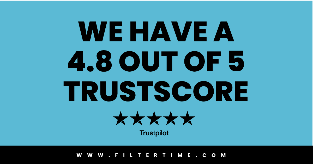 FilterTime's tweet photo. 🌟 We're thrilled to announce that we've earned an outstanding 4.8 out of 5 TrustScore on Trustpilot! 🌟
🌐 Check out our Trustpilot page for genuine reviews from our amazing customers: https://t.co/Gr6xabULGe
#TrustScore #CustomerReviews #CustomerSatisfaction #FilterTime https://t.co/K4Z0wd0MRv