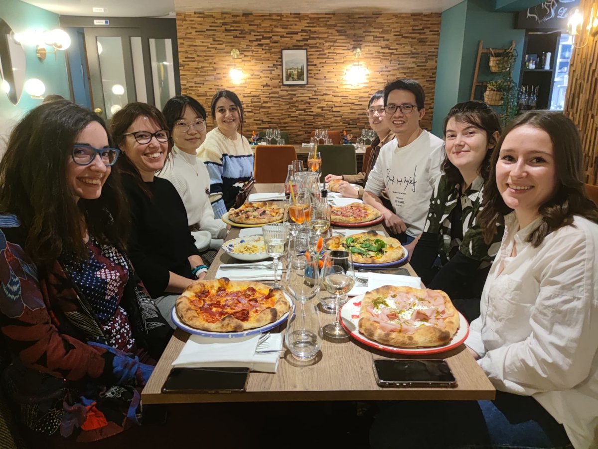 Last week we said goodbye to our beloved Yongrong ⁦@YongrongL⁩ with delicious chinese dumplings and real italian pizza 😋 Thank you for your hard work, humor, heart, everything... 🙏❤️🤩 We are going to miss you a lot 🥲 We wish you all the best of luck in the future! 🤞🍀