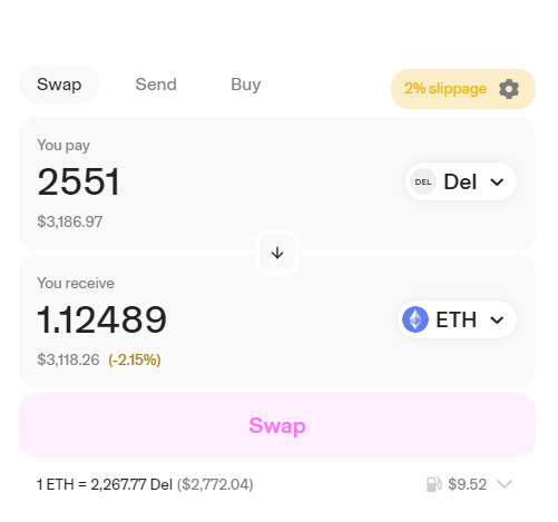 theschnerg's tweet photo. $DEL airdrop is live https://t.co/cY3R32T4H7 https://t.co/EMzlDjB3Sh