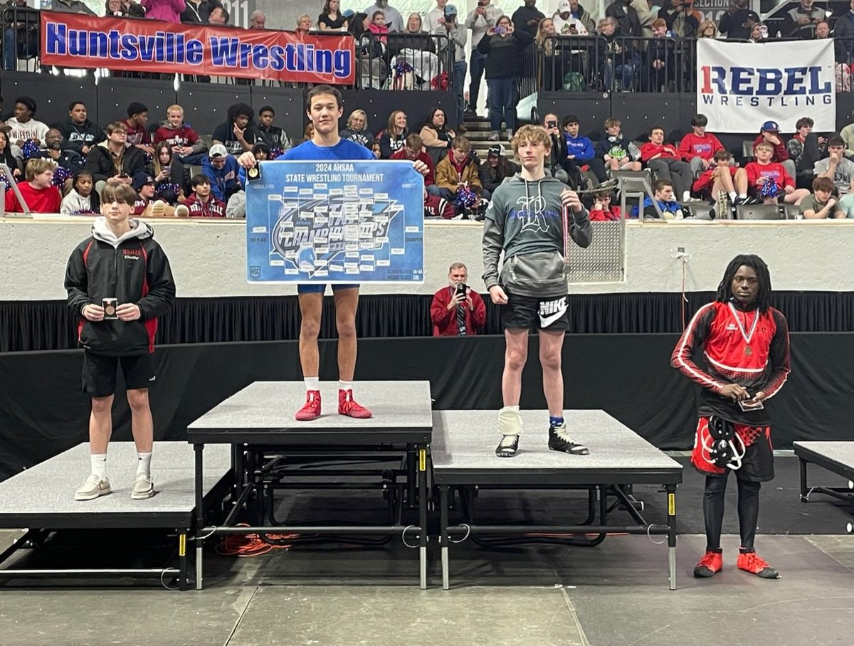 jmedley_EAToday's tweet photo. The 1A-4A 120-pound awards ... White Plains' Mason Hahm first, and Weaver's Haiden Hise third. https://t.co/eX4iRXKBx7