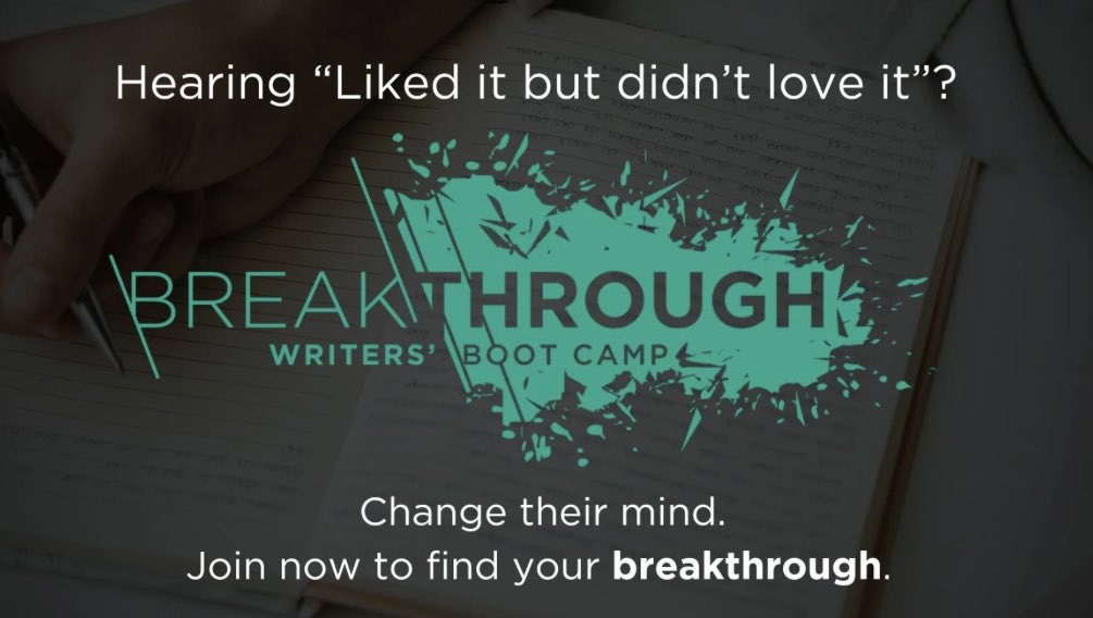 Breakthrough Writers’ Boot Camp tweet media