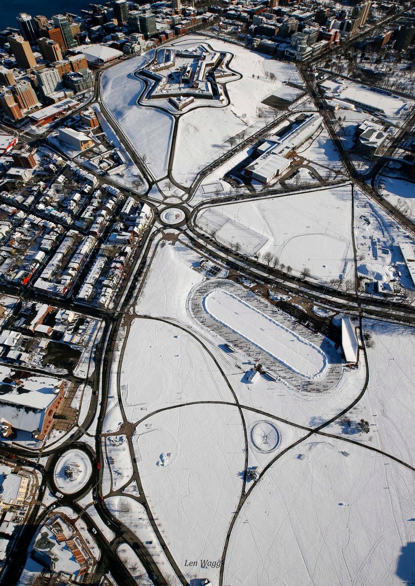 Circles, stars, ovals, triangles, shapes of Halifax.  #aerial #halifax #novascotia #canada #helicopter #winter #discoverhalifax #visitnovascotia #aerialphotography