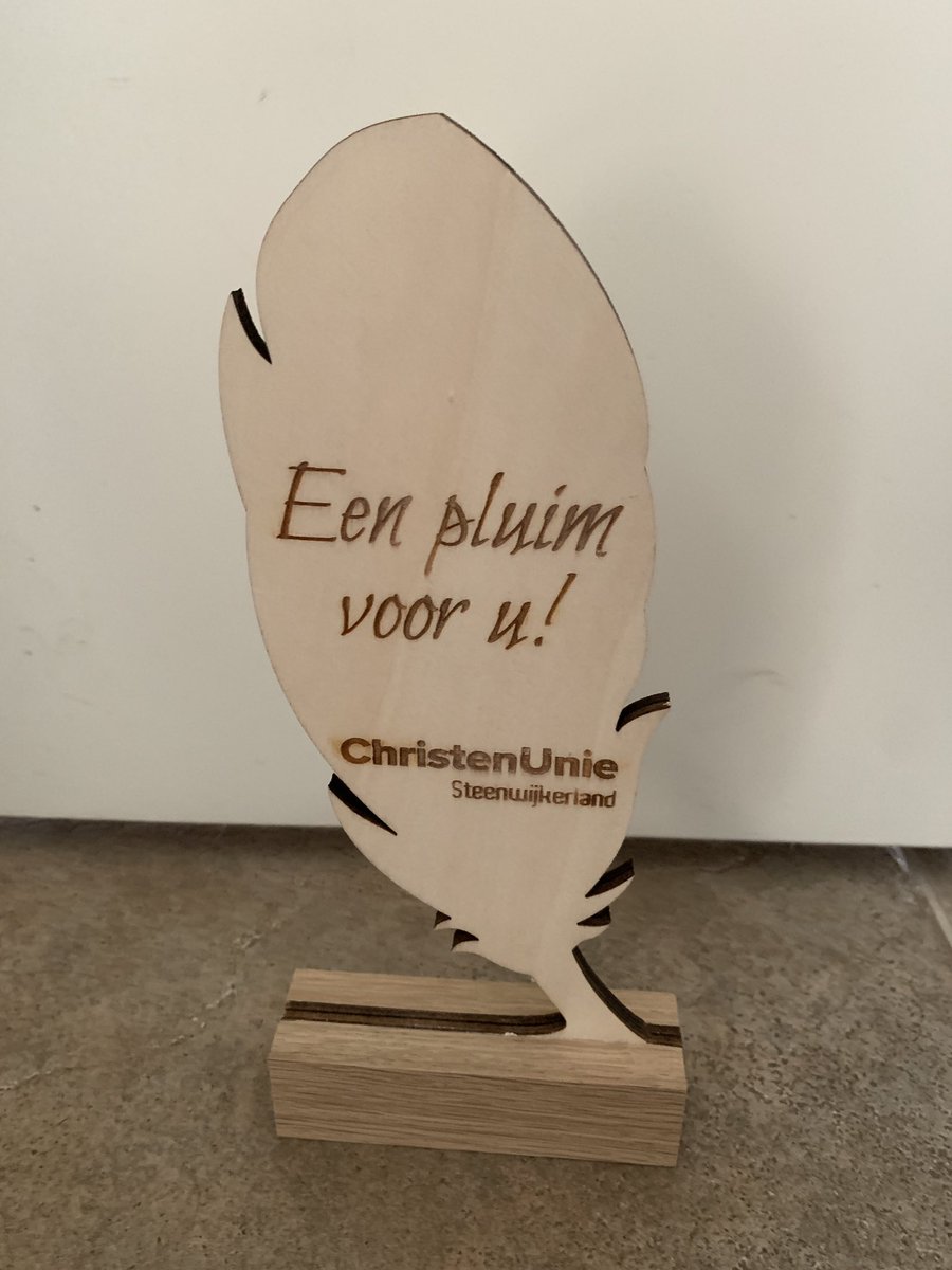 Zijn er al weer verkiezingen?
Niet belangrijk voor het team van #CUSWL … Wij staan in de lokale samenleving en reikten een #pluim uit!