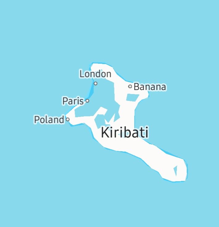 I think Kiribati just gave up when it came time to name cities.