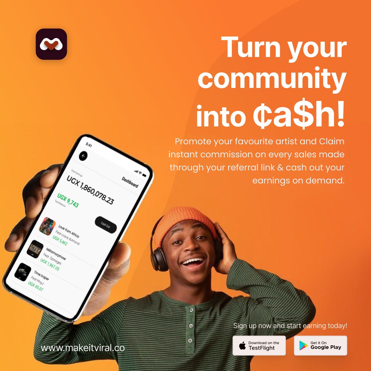 As a fanbase, we also deserve to earn from our support to Musicians. Let’s join the Viral movement and start earning with our favorite artists.🤑

#Makeitviral #RoyaltyRevolution✊🏽