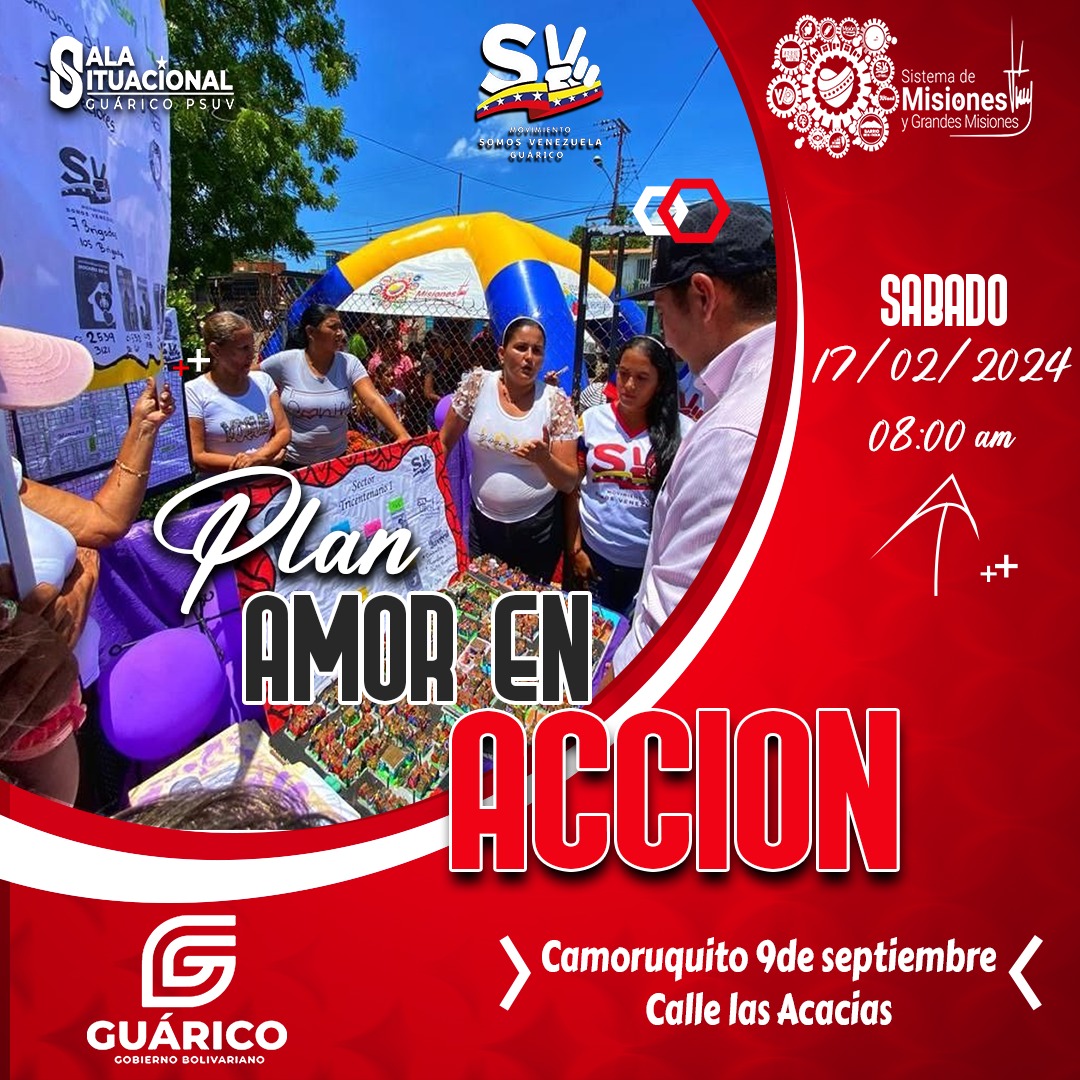Plan Amor en Acción 
Nuevamente pá la calle en procura del pueblo Unido y ayudando...! Vamos pá lante con el  <a href="/NicolasMaduro/">Nicolás Maduro</a> y <a href="/josemvasquez/">José Vásquez</a> . El Guárico Progresa 💪🇻🇪
#VivaElPuebloCultor

<a href="/jorgerpsuv/">Jorge Rodríguez</a> 
<a href="/JoseGVielmaMora/">Vielma Mora</a>