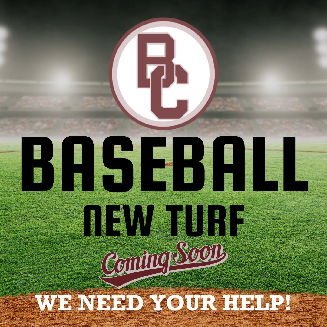It is time for our baseball field to have new turf. We need your help with funding! If you would like to make a gift to the project or just hear more, please contact krista.steenbergen@barren.kyschools.us

#WeareBC #SupportOurSoar