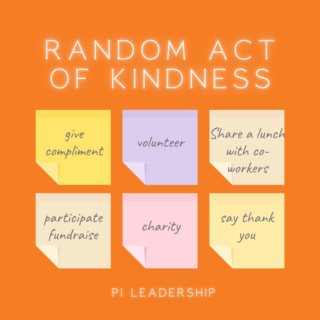 TODAY is #RandomActsofKindessDay, and we ❤️ it!  

“Carry out a random act of kindness, with no expectation of reward, safe in the knowledge that one day someone might do the same for you.” —Princess Diana. Loving Our Kids 365, Inc

p1leadershipusa.com