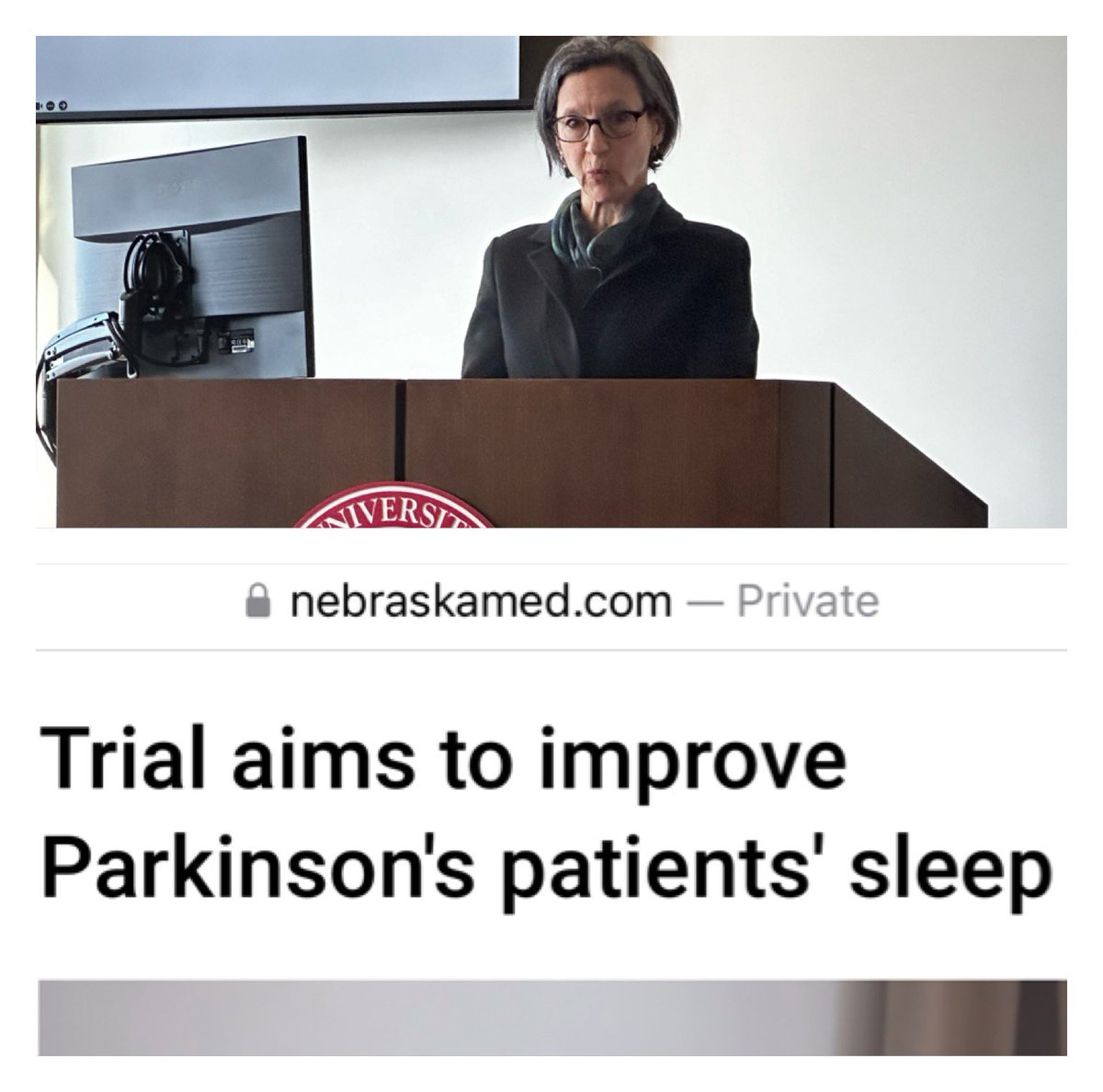 Thanks to @AboschAviva for serving as this year’s Ralph G. Darcy, Jr. Lecturer. Incredible talk about the impact of disrupted sleep in Parkinson’s Disease and new treatment approaches. Dr. Abosch - a true beacon in academic neurosurgery. @WashUNeurosurg