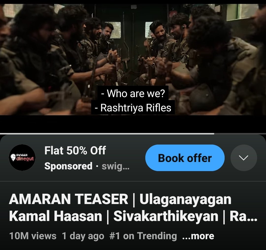 10 MILLION VIEWS FOR #RashtriyaRiffles [ #AMARAN ]
TITLE TEASER 💥💥💥💥

#HappyBirthdaySK