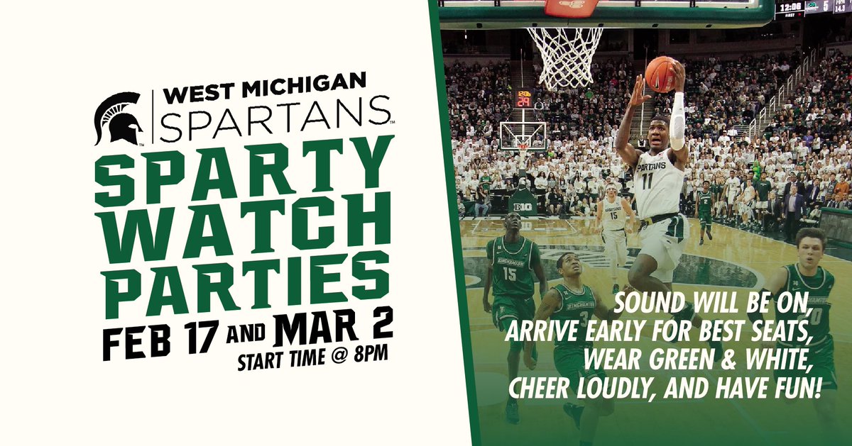 Go Green! <a href="/MSU_Basketball/">Michigan State Men's Basketball</a> <a href="/MSU_Athletics/">Michigan State Athletics</a> #gogreen #grandrapids #beercity <a href="/WMISpartans/">West Michigan Spartans</a>