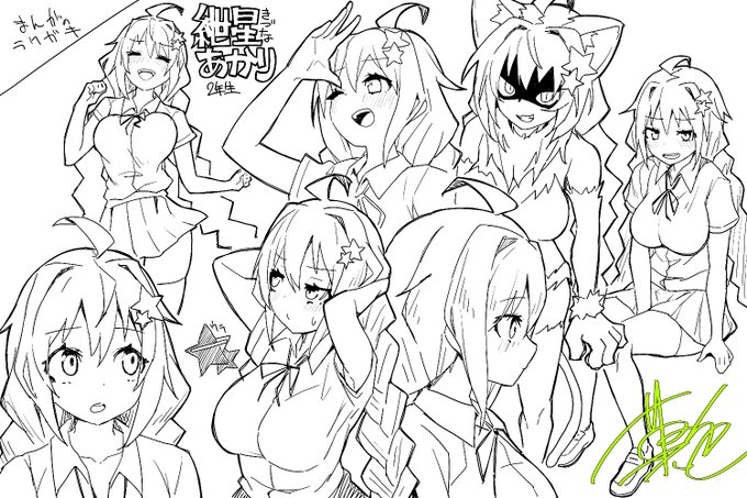 あかりさんの落書きまた描いてました 