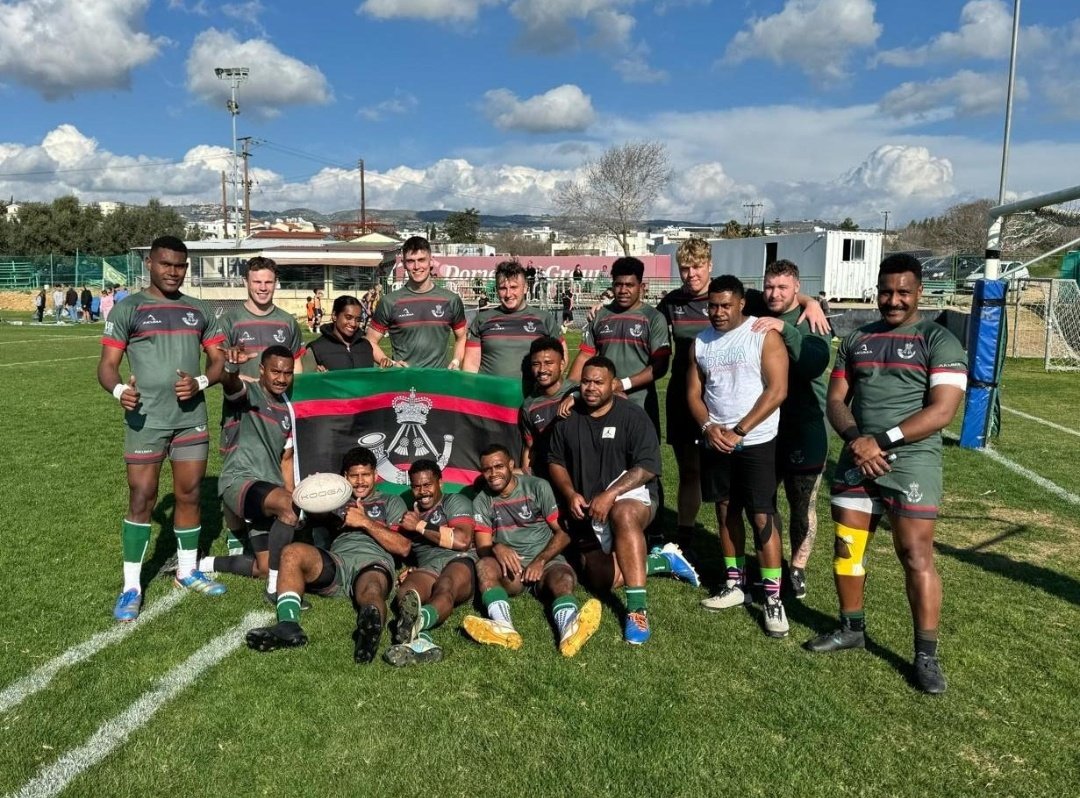 1Rifles_CO's tweet photo. 1 Rifles Rugby Team has won the first of 4 legs in the Cyprus 7s Champs! They were undefeated in the group stage, and then proceeded to win the final against Limassol Crusaders.
@BFCyprus @RiflesRegiment @infantryrugby @armyrugbyunion @cyprus_rugby https://t.co/rpv2r0YICm