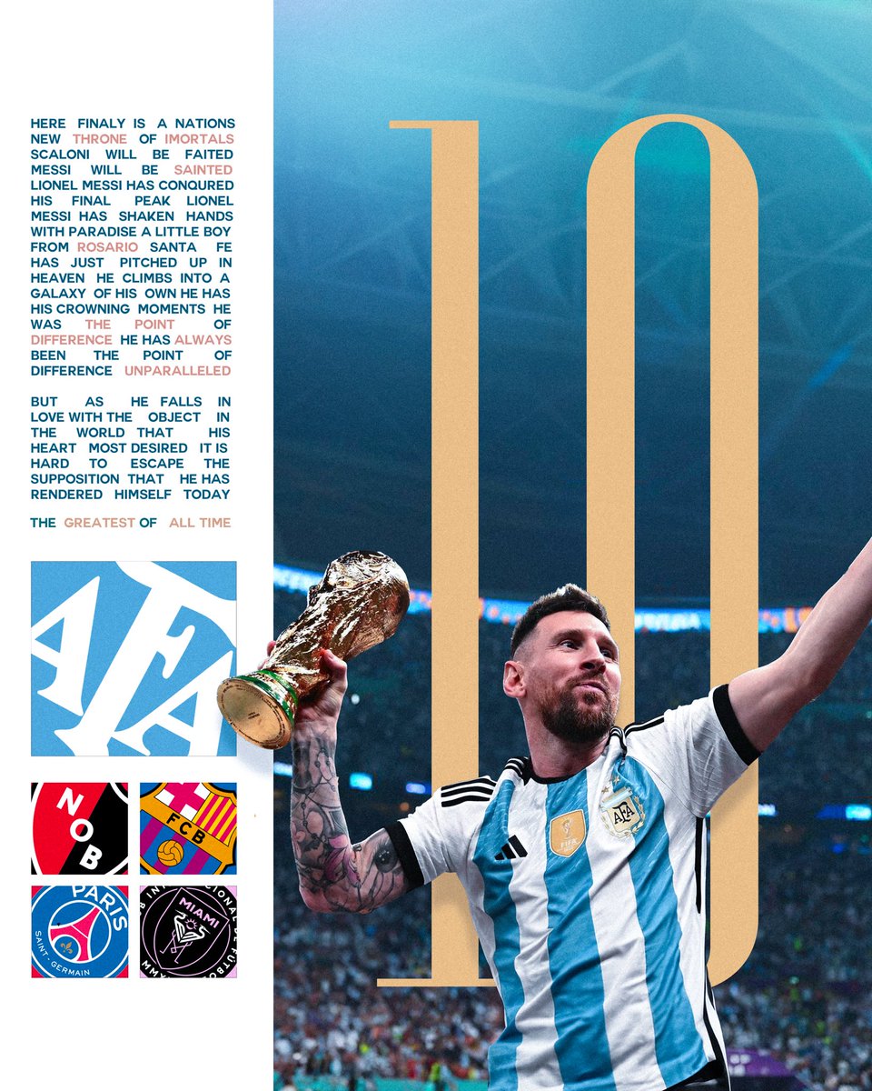 The Greatest of All-time.