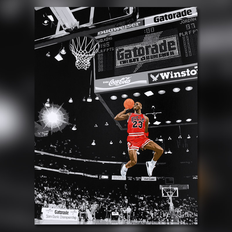 Happy Birthday to the 🐐🐐🐐 
All Jordan artwork is 23% off this weekend on my site with code BDAYGOAT ploch.art/sports-art