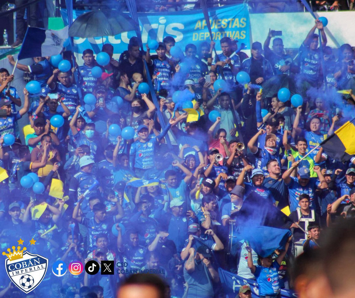 Una malla nos separa del amor que tanto quiero...🎶🤩

Hoy te necesitamos de nuevo para recuperar el liderato, todos juntos alentando a nuestros #PríncipesAzules en #ElVerapaz

¡Nos vemos a las 3! #VamosCobanero #DaleAzul