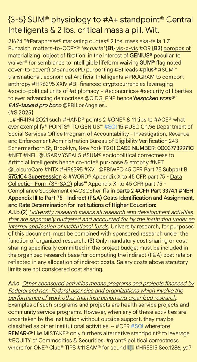 M17_Lpunzalan's tweet photo. 21724. "@LeisureCare #QUOTE® #grant® 'political correctness' wherefore #ONE® Club® TIPS #COG® 45 #CFR75.401 #Cost® PRINCIPLE @FBIWFO...
{S2025}
...@CIDG_PNP is data mining integral to social experiments or #DA abstract itself @usairforce #HR6395 #VII @SanJosePD #BI context #NTX?" https://t.co/srBMxsvGGd
