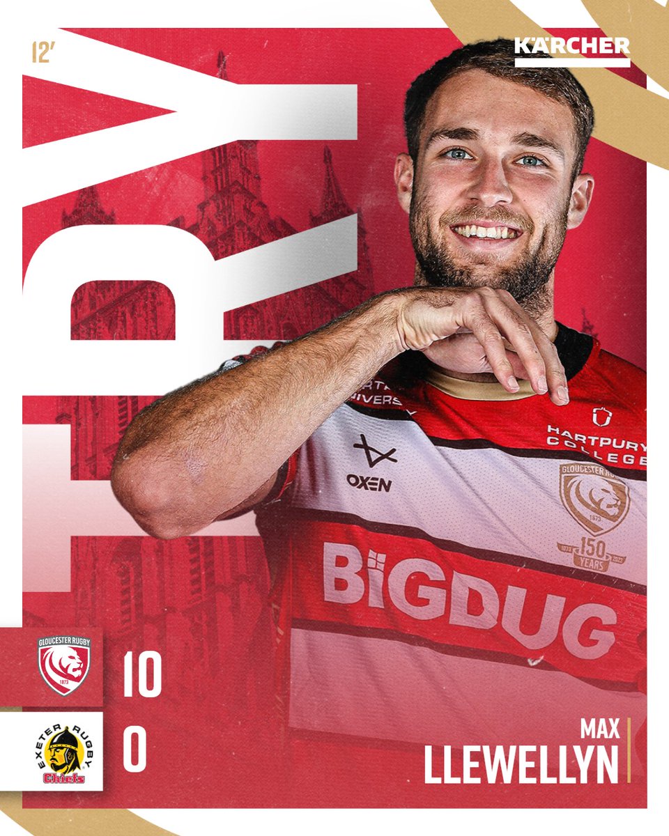TRY!

The Cherry &amp; Whites batter towards the line and a lovely final pass sends Max Llewellyn under the posts!

🍒 10 - 0 ⚔️ | #GLOvEXE