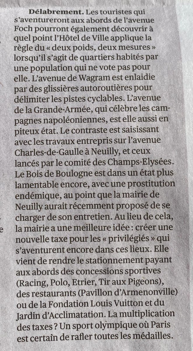 parisien_depite's tweet photo. “la multiplication des taxes? Un Sport Olympique où @paris est sur certain de rafler toutes les médailles “🥇 !
#saccageparis #delabrement #gabegie #impots https://t.co/LxXTZyjFUF