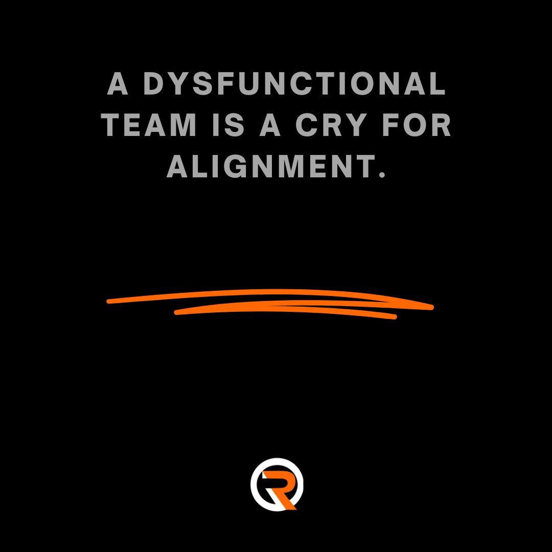 Align your team's goals and values for better functionality. 

#TeamAlignment #CryForAlignment