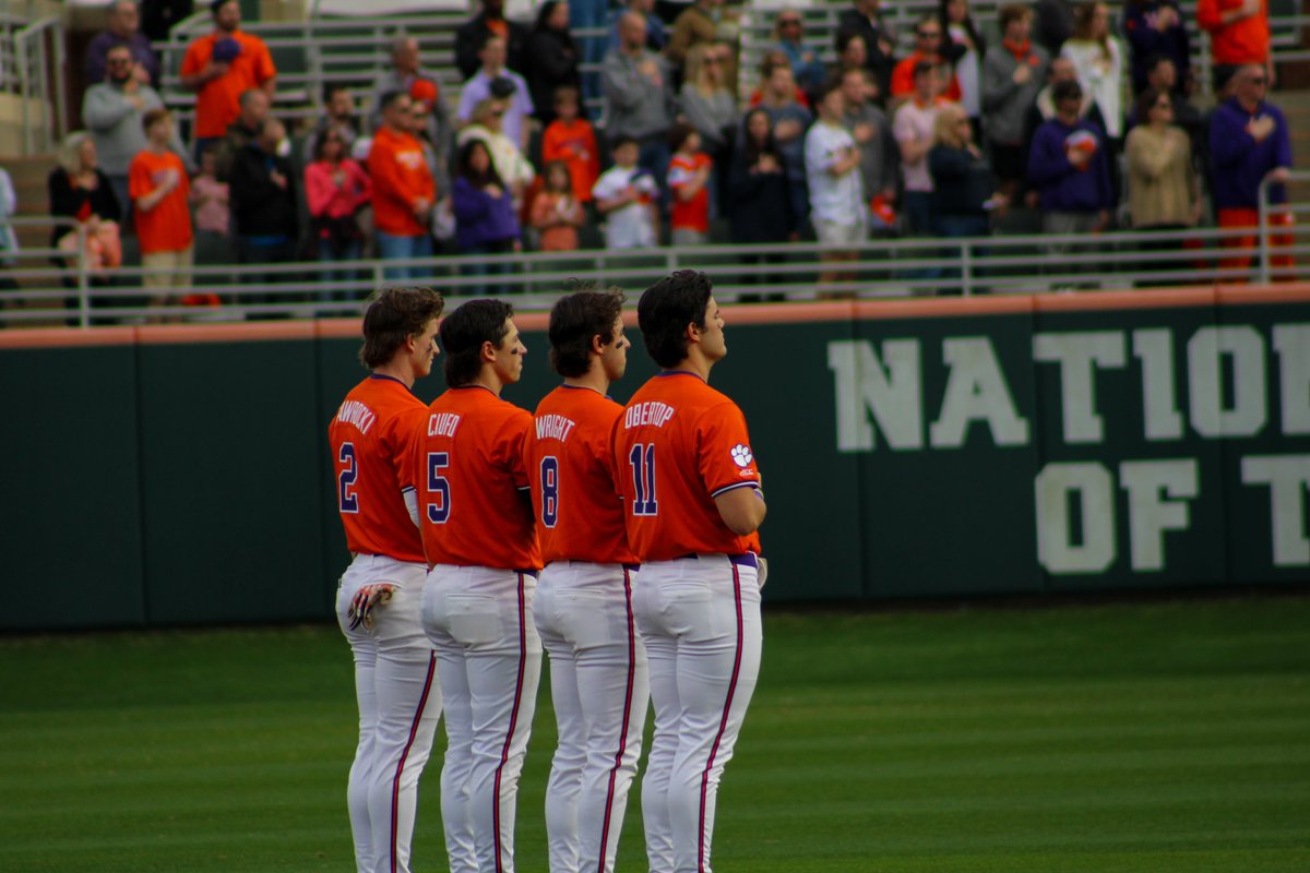 CUTigervision's tweet photo. C U back at DKS @ 2:00π
@clemsonbaseball looks the take the series over Xavier this afternoon.. come out and see what #Team127 is all about! #rushTV https://t.co/TlM2PiguXO