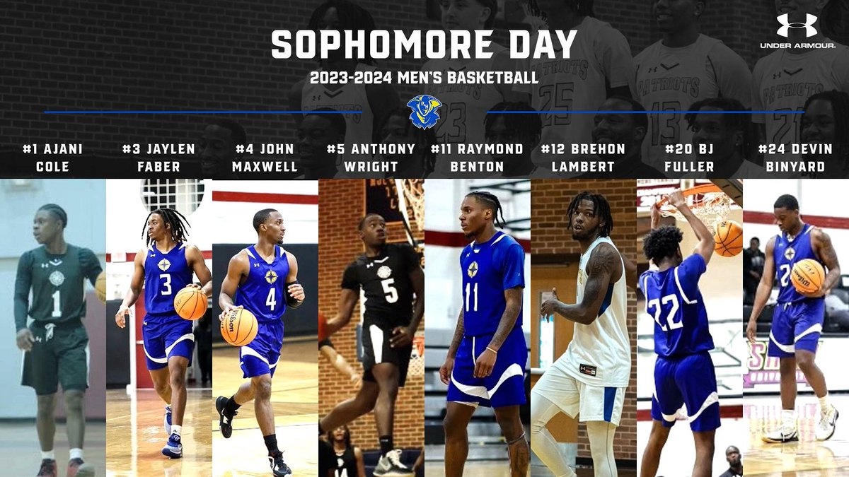 Patrick & Henry CC Athletics (@phccathletics) on Twitter photo Help us celebrate this yearβs <a href="/GoPHCCHoops/">Patrick & Henry CC Men's Basketball</a> sophomores today at 3PM vs. Virginia Peninsula CC!
Thank you Ajani, Jaylen, John, Anthony, Raymond, Brehon, BJ, and Devin! Yβall have been a great group to watch ππ½
#PHamily βοΈ #RollPats Help us celebrate this yearβs <a href="/GoPHCCHoops/">Patrick & Henry CC Men's Basketball</a> sophomores today at 3PM vs. Virginia Peninsula CC!
Thank you Ajani, Jaylen, John, Anthony, Raymond, Brehon, BJ, and Devin! Yβall have been a great group to watch ππ½
#PHamily βοΈ #RollPats