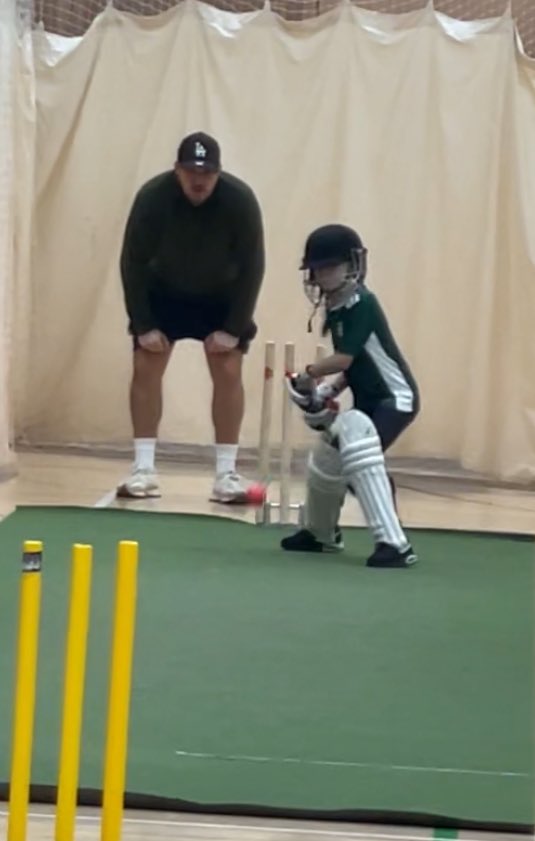 How it started… How it’s going… My little badger. 🏏🦡