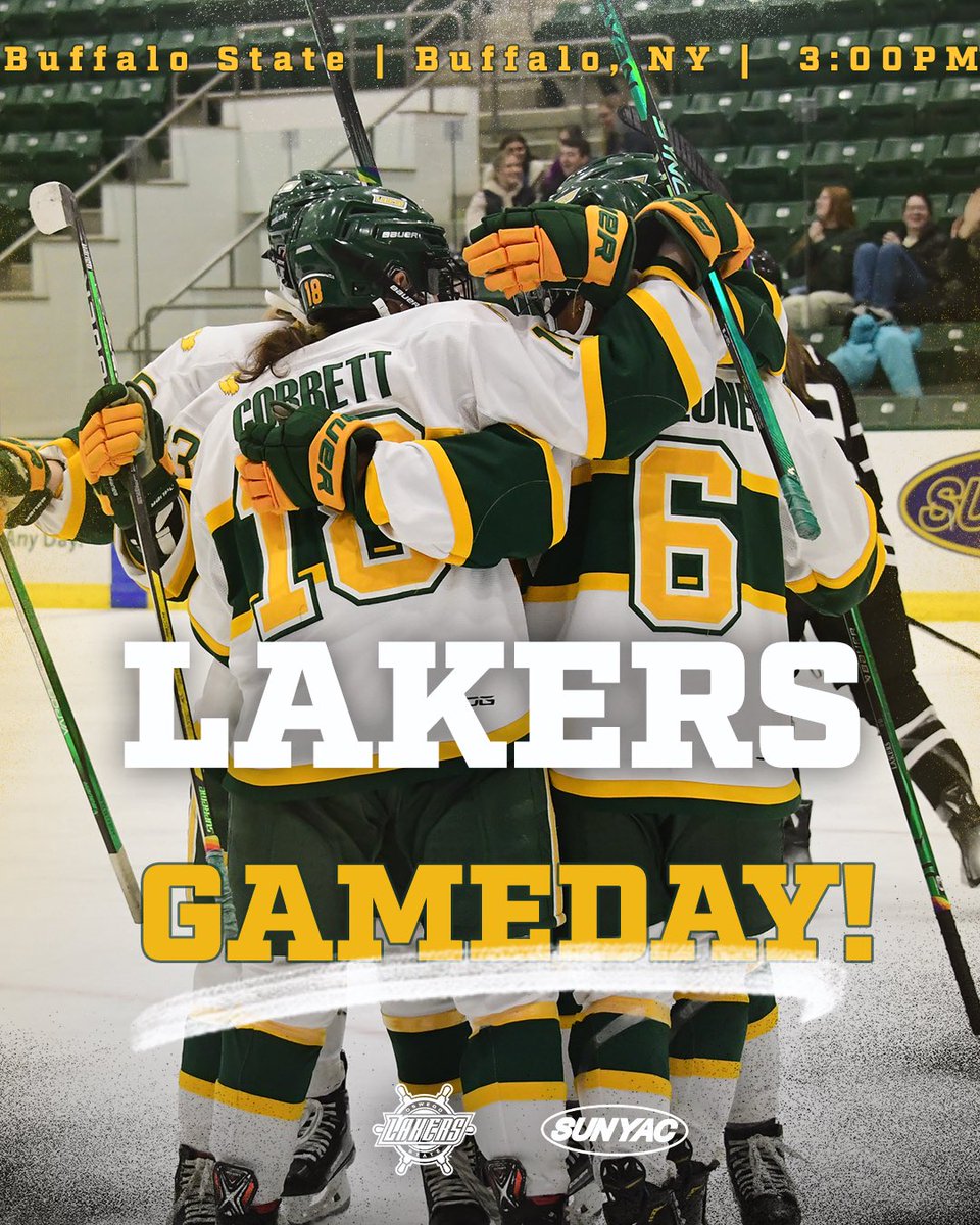 Final regular season game! 3pm puck drop at Buff State!