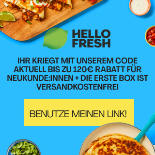 Wir gehen heute live mit einer neuen Partnerschaft <a href="/hellofreshde/">HelloFresh DE</a> auf twitch.tv/gg_nore. #sponsored 

Actionslink: sdqk.me/MU9KjpAn/9p5iO…
Promocode: GSQDENOREJAN120

Aktuell bis zu 120€ Rabatt 😮