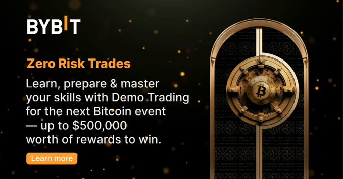 growerscrypto's tweet image. 🔥 Prepare for upcoming #WishUponABitcoin Trading Competition!  Hone your skills with Bybit Demo Trading! Trade without risks and get ready to win 500k worth of BTC &amp;amp; USDT in rewards when you join #WishUponABitcoin event!  📷Click Learn More to Start!  #LearnwithBybit
#Bybit…