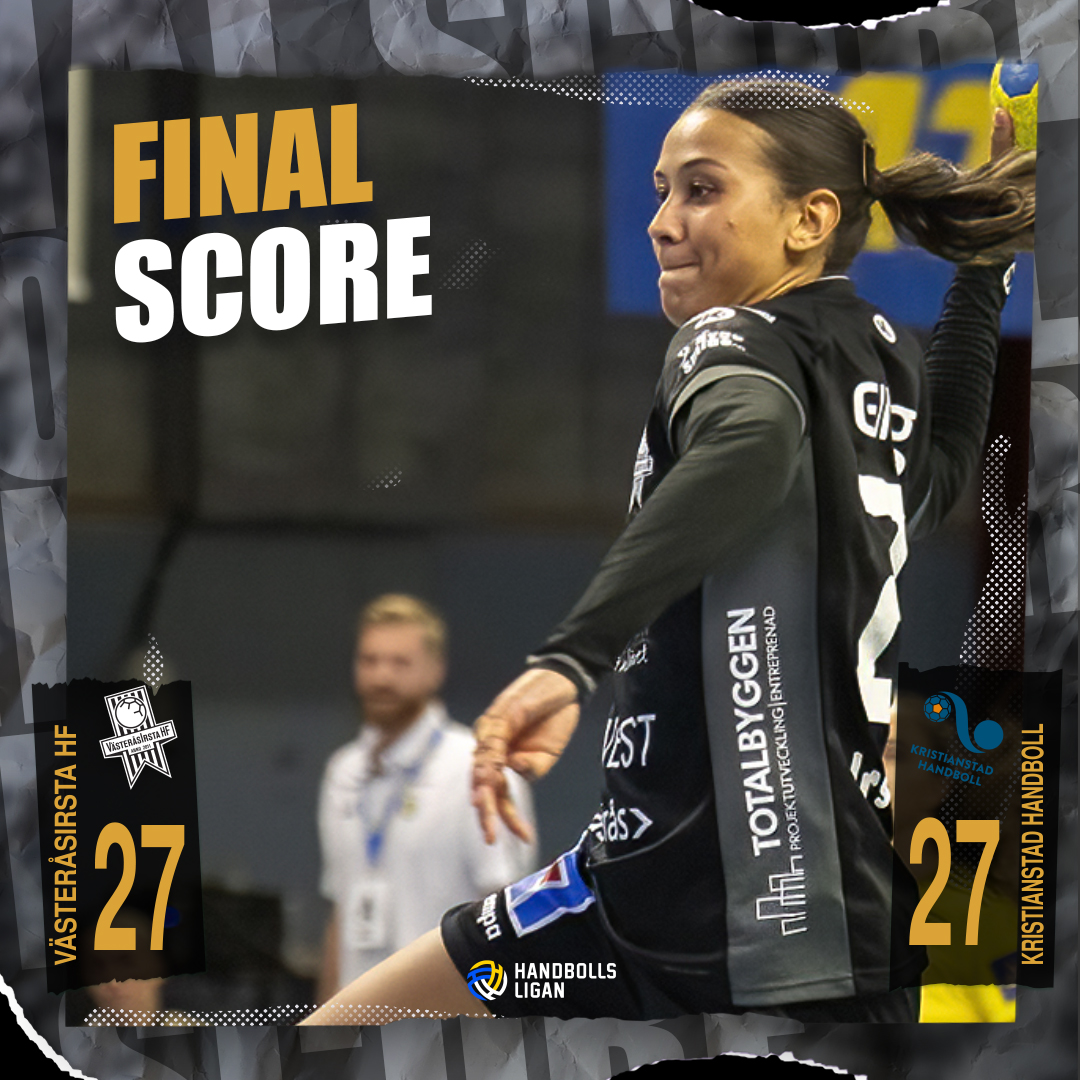 Riktig rysare i dag, matchen slutar lika🤾🏻‍♀️