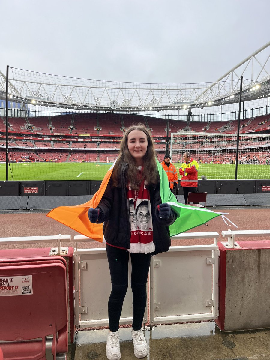 It’s not Nolan Park but still supporting the red and white <a href="/Katie_McCabe11/">Katie McCabe</a>