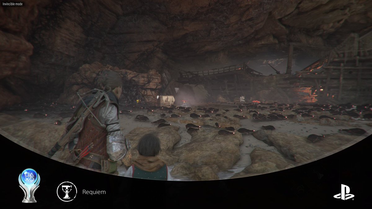 #PlatinumTrophy 763 &amp; 764 A Plague Tale: Innocence and Requiem. Solid and gorgeous looking games. Story went off the rails a bit, but was still quite entertaining and emotional. Not sure how it’s possible but I don’t think one single rat joke or pun was said in game. #APlagueTale