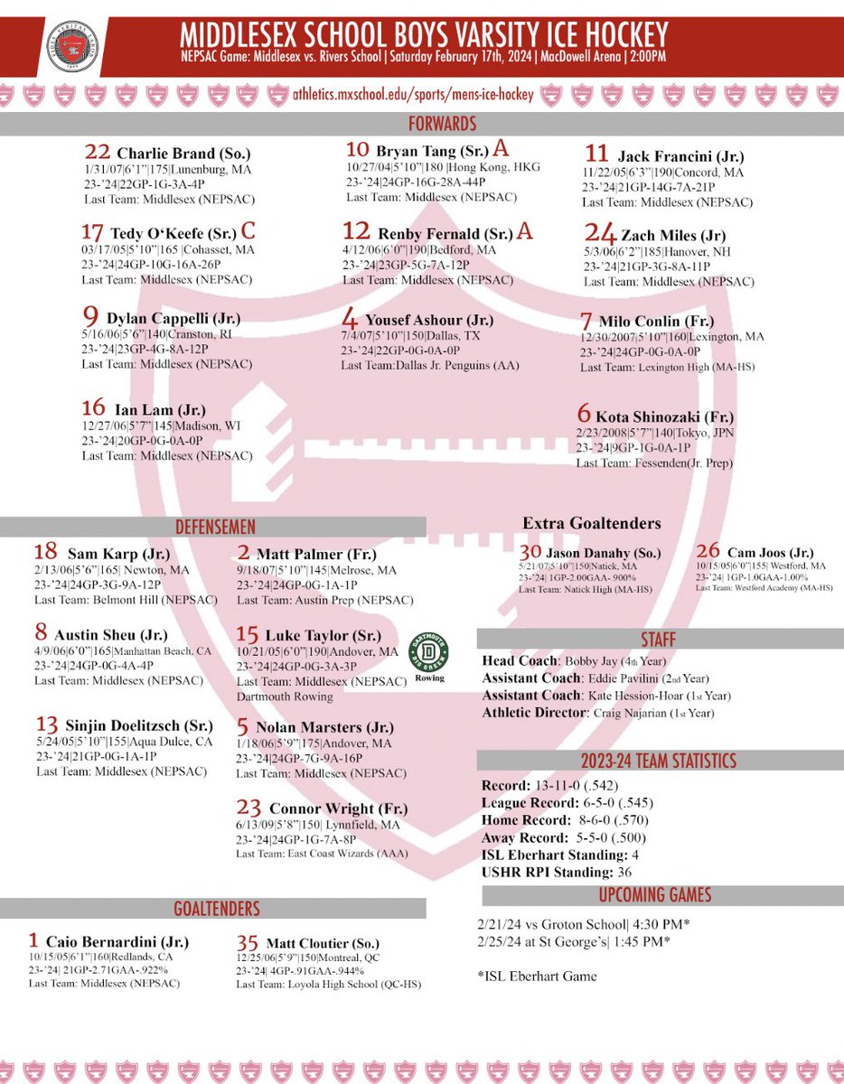 ‼️GAME DAY‼️ The boys head to Weston to take on Rivers for a 2:00 game.