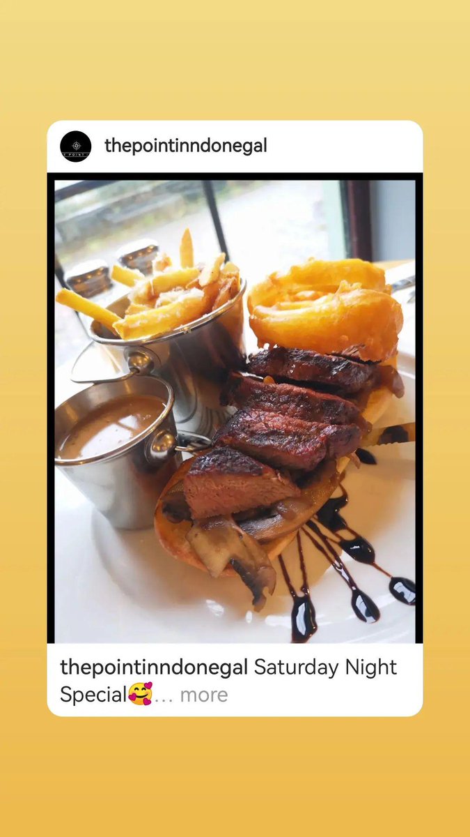 Saturday Night Special🥰
5oz Rump Steak Sandwich, Garlic Ciabatta, Stout Onions+Mushrooms, Peppered Sauce, Onion Rings, with Parmesan and Black Pepper Fries