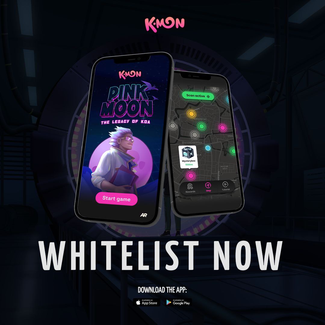 The Pink Moon is rising once again! 🌕

Whitelist now until 24th February and participate in the Zealy Quest! 

Grab a part of the eggciting prize pool:

🪙 800,000 $KMON Coin*

🥚 15 fully trained team of KMON NFTs

🔑 10 KMON Genesis Battle Pass worth $20 (Double your League