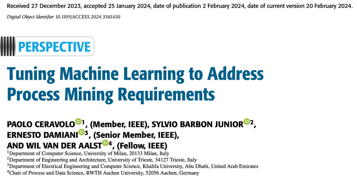 Integrating #MachineLearning pipelines into #ProcessMining is common, but not easy. Ad hoc assumptions clash with process data distribution, while concurrency is often forgotten. Data encoding can adjust the mismatch, but is not fully exploited ... ieeexplore.ieee.org/abstract/docum…