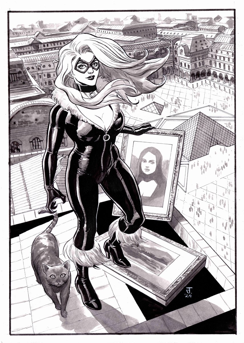 Black Cat commission work.
.
If you would like a commissioned piece from me, get in touch with @comixartconnect  :)